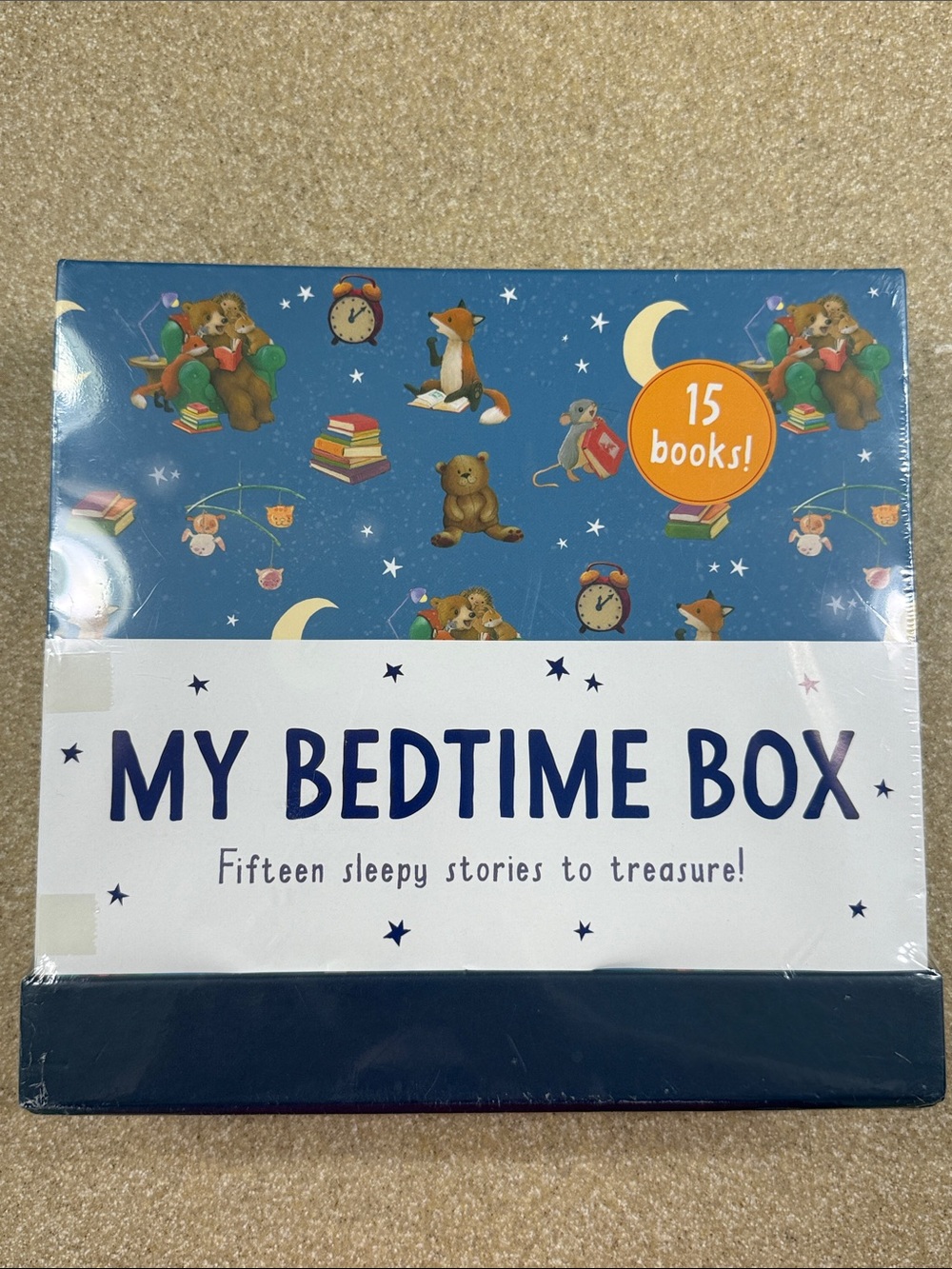 My Bedtime Box Gift Set- 15 Children's Bedtime Books (Blue) from Little Tiger UK